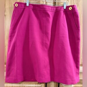 Talbots Vibrant Pink A-Line Business Office Party Versatile Feminine Skirt